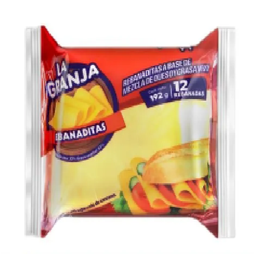 Queso amarillo La Granja rebanaditas - 192 g